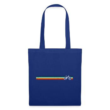 Retro Bicycle Stripe Palette - Tote Bag - royal blue - Front