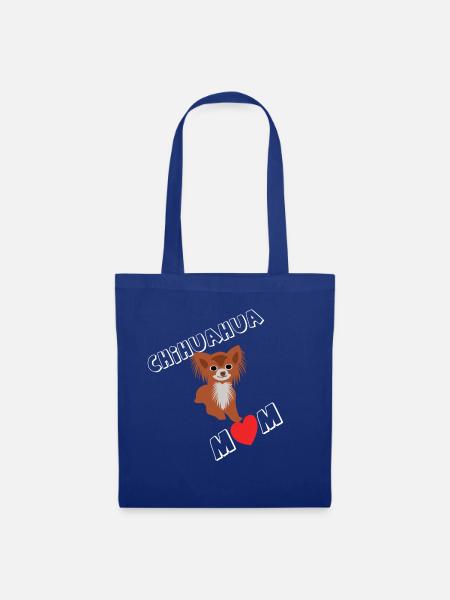Chihuahua Mom Hundewelpen Geschenk - Stoffbeutel - Royalblau