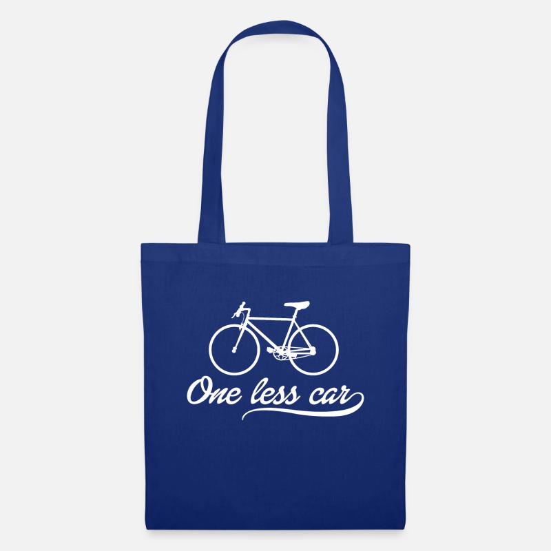 one less car - Stoffbeutel - Royalblau