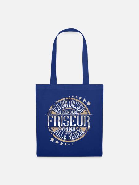 Friseur - Stoffbeutel - Royalblau