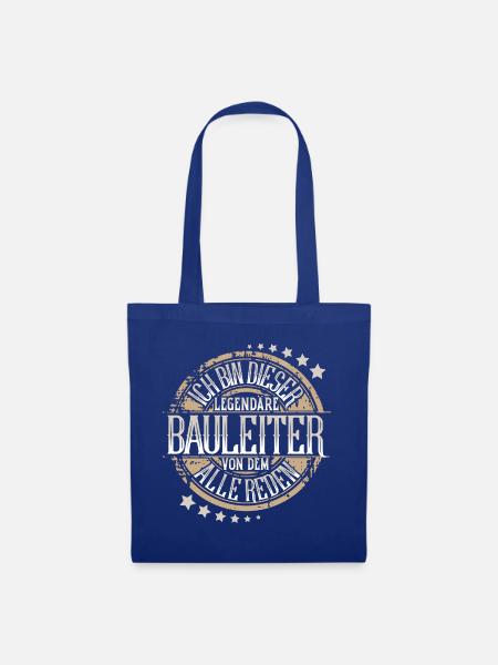 Bauleiter - Stoffbeutel - Royalblau