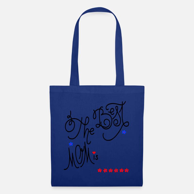 the best Mom, Muttertag - Stoffbeutel - Royalblau