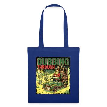 Dub Reggae Weihnachtsmann - Stoffbeutel - Royalblau - Vorne