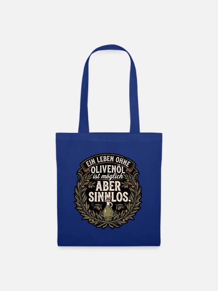 Olivenöl Liebhaber - Stoffbeutel - Royalblau