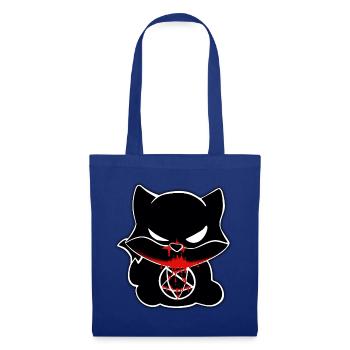 Halloween Fox - Stoffbeutel - Royalblau - Vorne