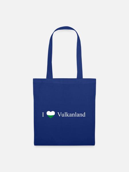 Steiermark Herz Vulkanland weiß - Stoffbeutel - Royalblau