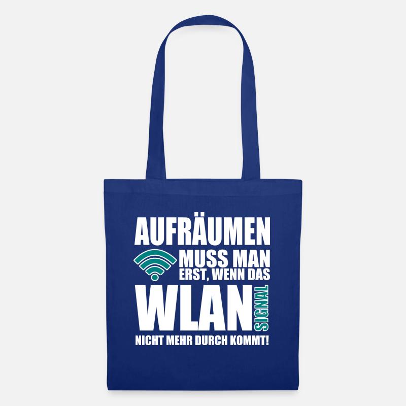 WLAN - Stoffbeutel - Royalblau