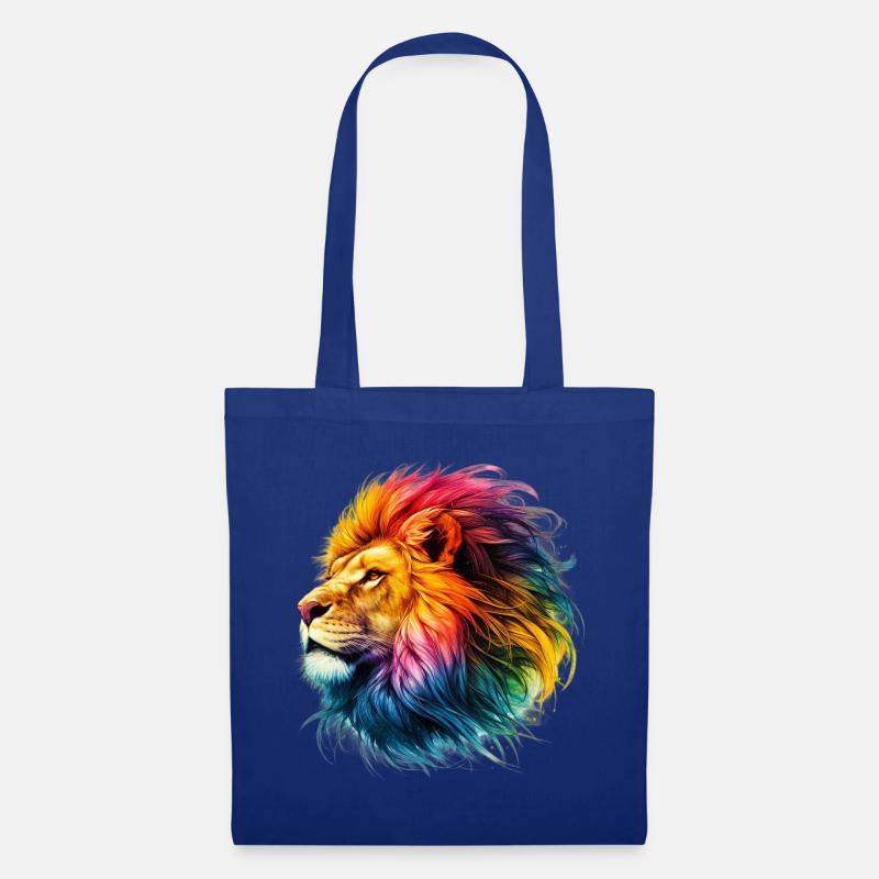 Löwe - Stoffbeutel - Royalblau