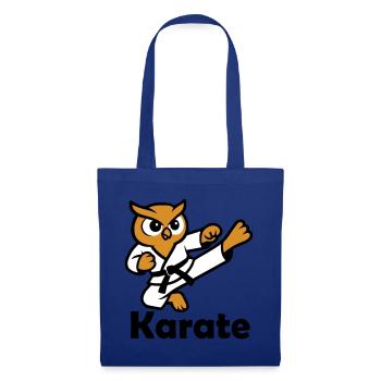 Karate Owl - Tote Bag - royal blue - Front