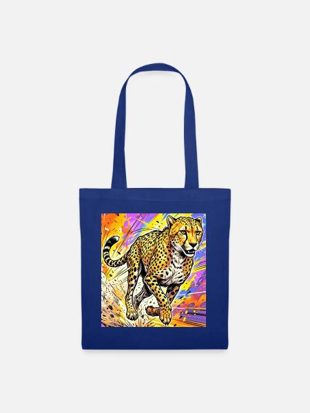 Gepard - Stoffbeutel - Royalblau