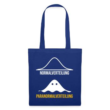 Paranormalverteilung Statistik - Stoffbeutel - Royalblau - Vorne