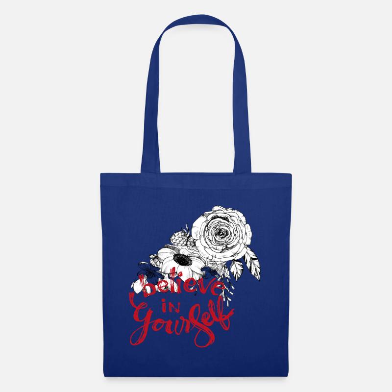 Glaube an dich selbst  - Stoffbeutel - Royalblau