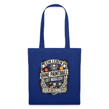 Paintballspieler Paintball - Stoffbeutel - Royalblau - Vorne
