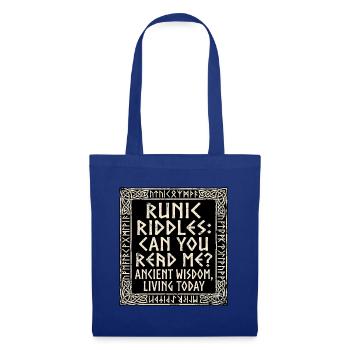 Germanic Runic Script - Tote Bag - royal blue - Front