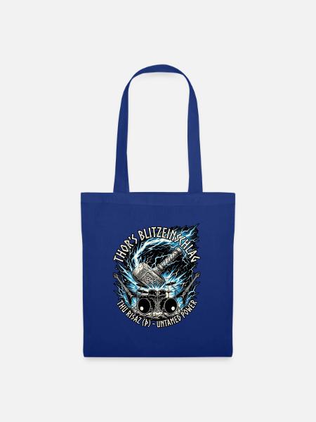 Germanen Thor Hammer Blitz - Stoffbeutel - Royalblau