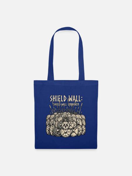 Shield Wall Germanen Runen - Stoffbeutel - Royalblau