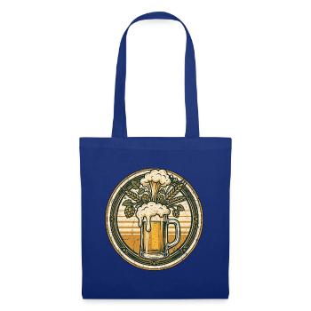 Wiesen Biergarten Bier - Stoffbeutel - Royalblau - Vorne