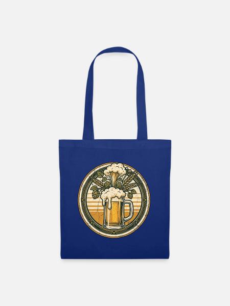 Wiesen Biergarten Bier - Stoffbeutel - Royalblau
