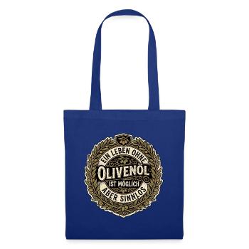 Olivenöl Experte - Stoffbeutel - Royalblau - Vorne