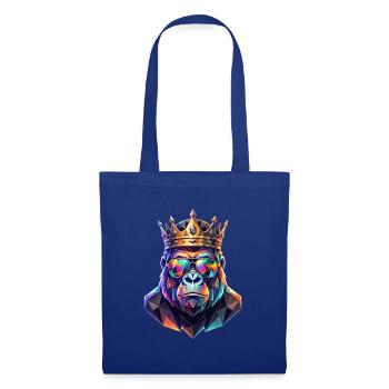 Poly Art Gorilla - Stoffbeutel - Royalblau - Vorne