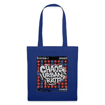 Raster Throw up Graffiti - Stoffbeutel - Royalblau - Vorne