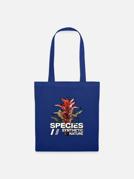 Glitch Monstera Bromelie - Stoffbeutel - Royalblau