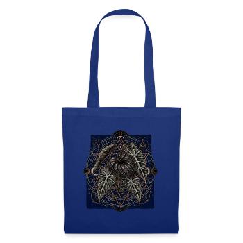 Alchemistische Alocasia Anthurie - Stoffbeutel - Royalblau - Vorne