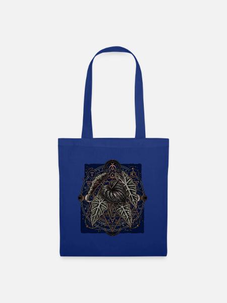 Alchemistische Alocasia Anthurie - Stoffbeutel - Royalblau