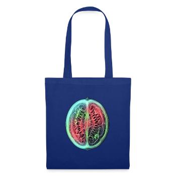 Röntgen Wassermelone - Stoffbeutel - Royalblau - Vorne