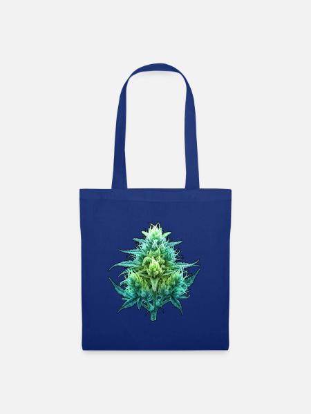 Röntgen Cannabis Blüte - Stoffbeutel - Royalblau