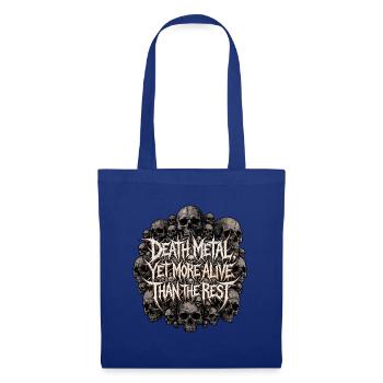Death Metal Lebt - Stoffbeutel - Royalblau - Vorne
