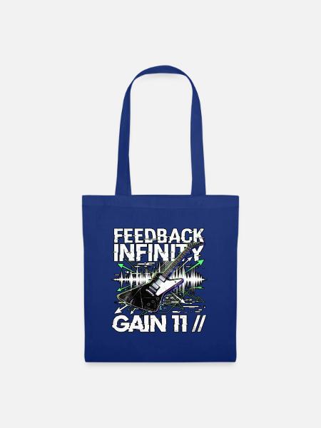 Death Metal Gitarre - Stoffbeutel - Royalblau