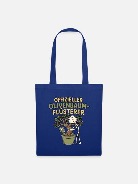 Olivenbaum Flüsterer - Stoffbeutel - Royalblau