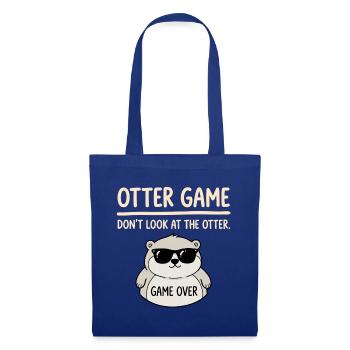 Otter Spiel Nicht Gucken - Stoffbeutel - Royalblau - Vorne