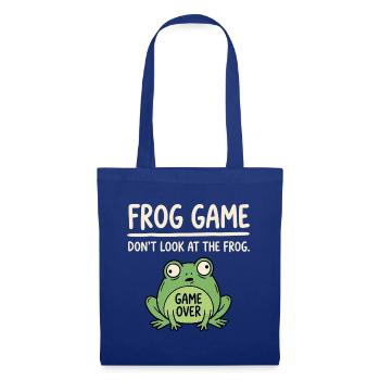 Frosch Spiel Nicht Gucken - Stoffbeutel - Royalblau - Vorne
