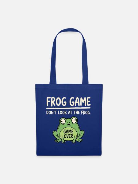 Frosch Spiel Nicht Gucken - Stoffbeutel - Royalblau