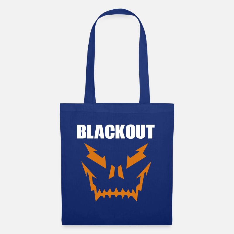 Blackout Skull - Stoffbeutel - Royalblau