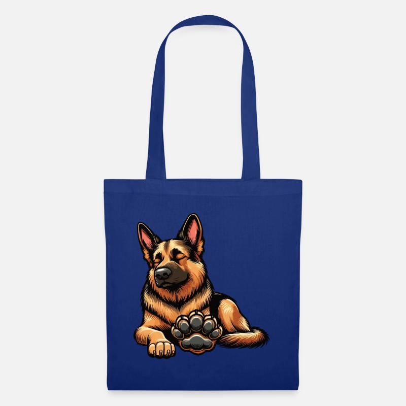 Deutscher Schäferhund Schäferhunde Schäferhunde - Stoffbeutel - Royalblau
