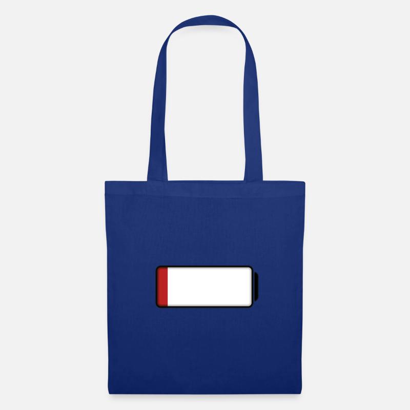 Battery (low / empty - 10%) - Stoffbeutel - Royalblau