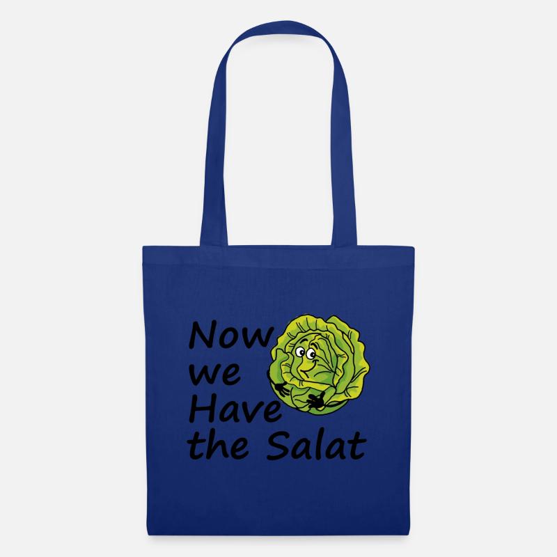 Salat Denglisch Gemüse Lustige Geschenkidee - Stoffbeutel - Royalblau