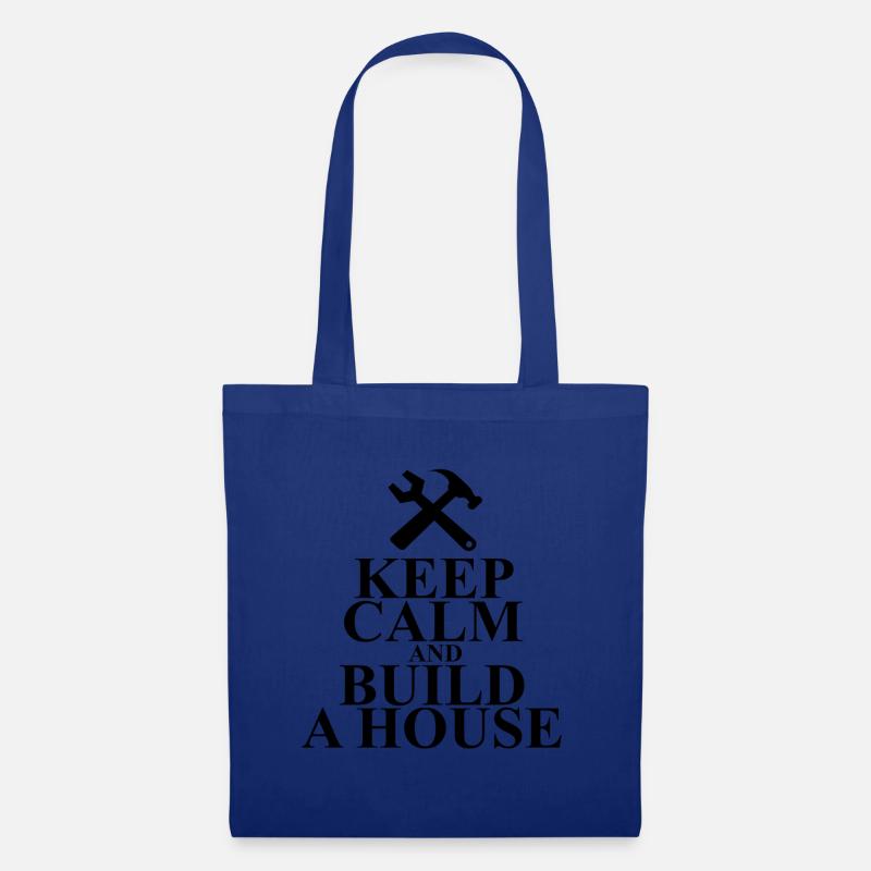 Bauen - Stoffbeutel - Royalblau
