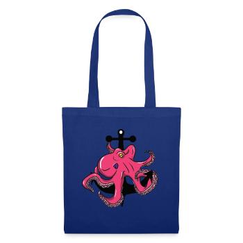 Octopus - octopus - anchor - Tote Bag - royal blue - Front