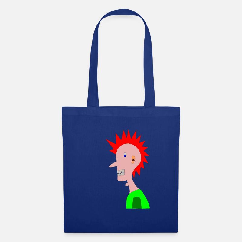 Cooler Punk, Punker - Stoffbeutel - Royalblau