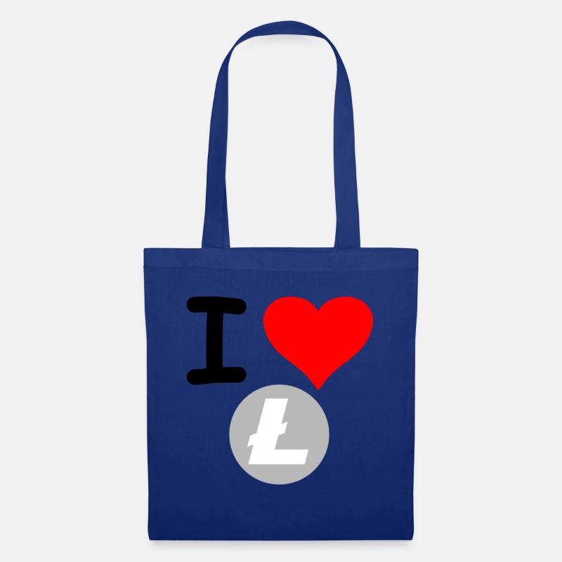 Crypto Love Lite Coin. - Stoffbeutel - Royalblau
