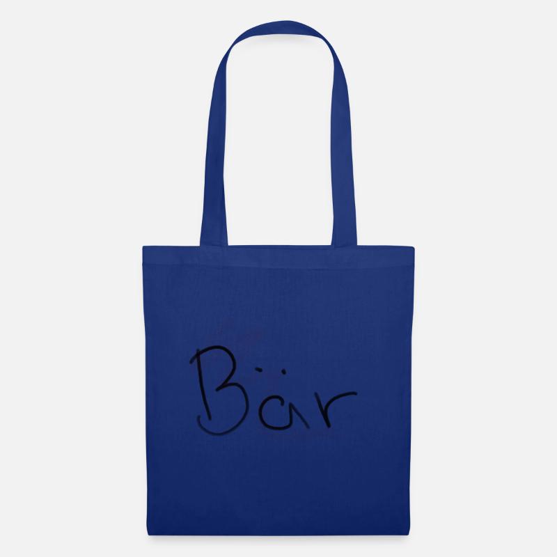 Bär - Stoffbeutel - Royalblau