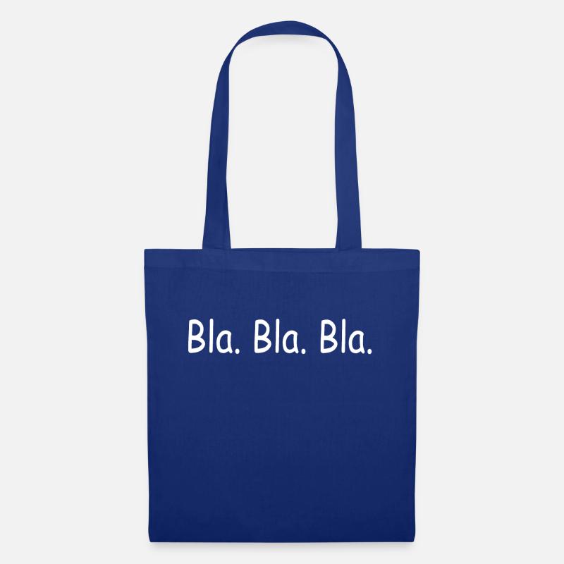 Bla Bla Bla - Stoffbeutel - Royalblau