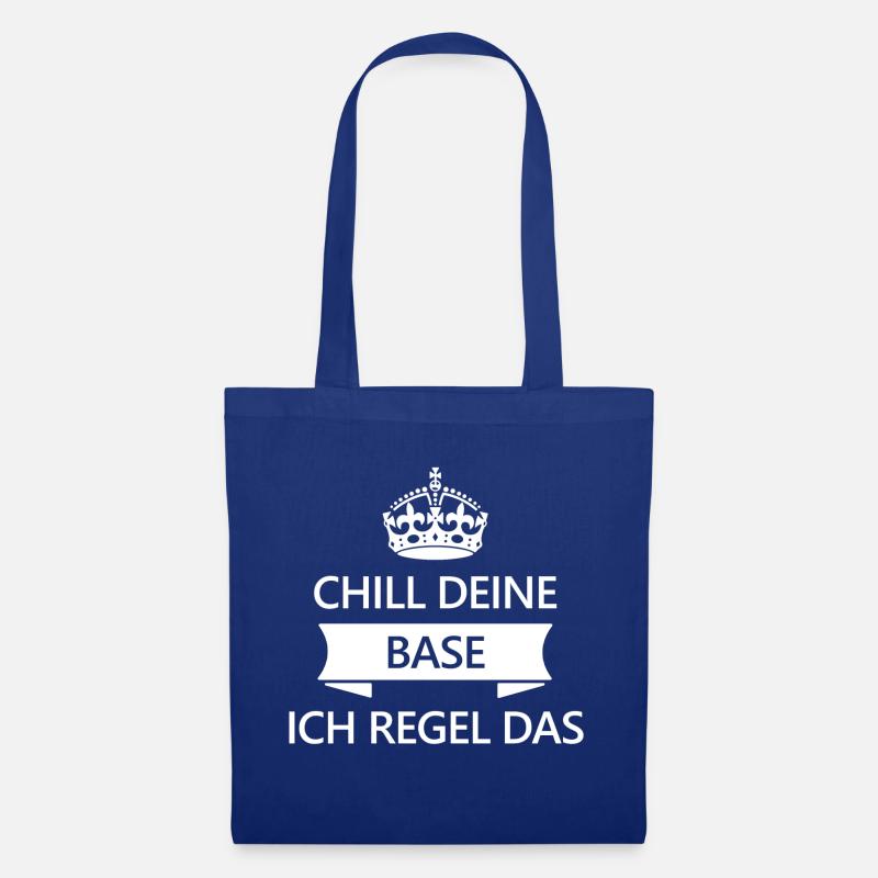Chill deine Base - Stoffbeutel - Royalblau