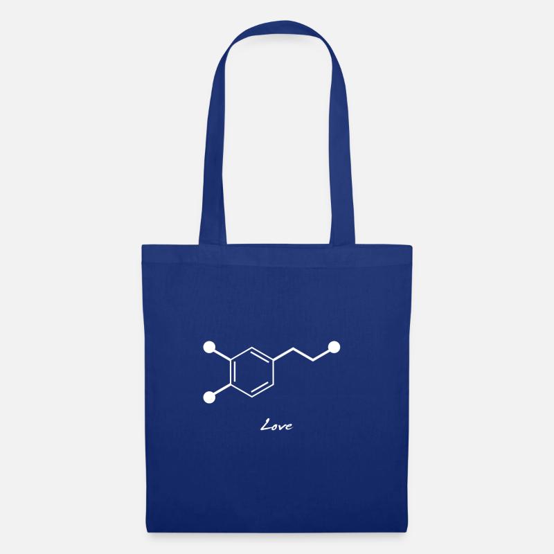 Love-Molekül Shirt - Stoffbeutel - Royalblau