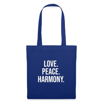 Love Peace Harmony - Tote Bag - royal blue - Front
