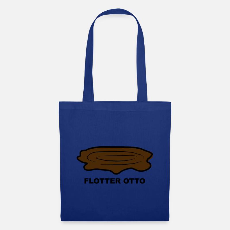Durchfall Kot Scheiße Kacke Flotter Otto Geschenk - Stoffbeutel - Royalblau